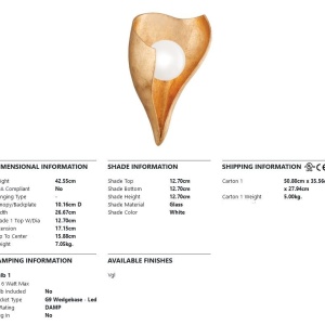 Aplica de perete design deosebit MOONSTONE - Img 4