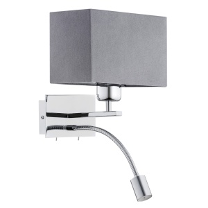 Aplica de perete design elegant BILL I gri - Img 2