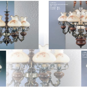 Aplica de perete design italian din alama cu lemn 636 202970 universul-luminii.ro