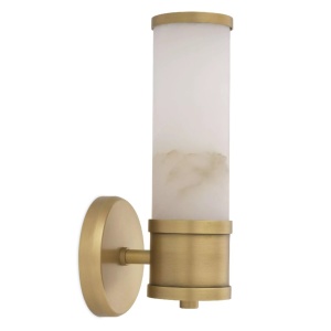 Aplica de perete design LUX Claridges Single alama antic/ alabastru 112860 universul-luminii.ro
