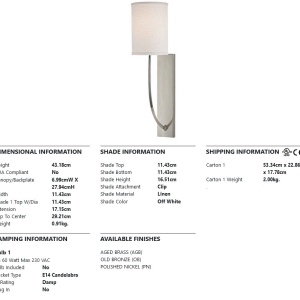 Aplica de perete design minimalist COLTON nichel lustruit - Img 6