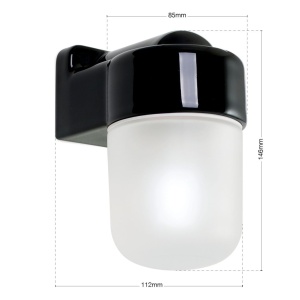 Aplica de perete design minimalist din ceramica neagra OSTIA - Img 4