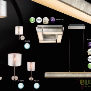 Aplica de perete design modern argintie AMY I 15188W GL 59660 universul-luminii.ro
