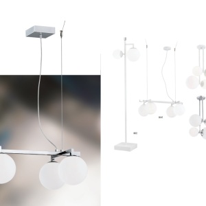 Aplica de perete design modern ASPEN crom - Img 2