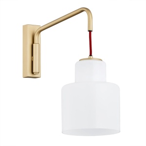 Aplica de perete design modern Diuna auriu, rosu 124090 universul-luminii.ro