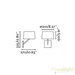 Aplica de perete design modern minimalist HANDY 28413 60760 universul-luminii.ro
