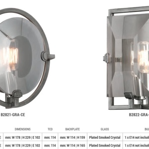 Aplica de perete design modern, model dreptunghiular PRISM - Img 7