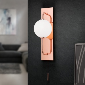 Aplica de perete design modern PIPES, copper 93950 universul-luminii.ro