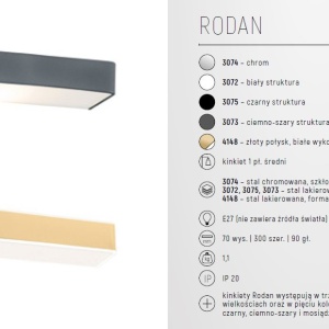 Aplica de perete design modern RODAN gri mat 30cm 115800 universul-luminii.ro