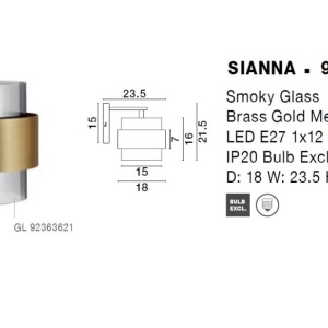 Aplica de perete design modern SIANNA - Img 2