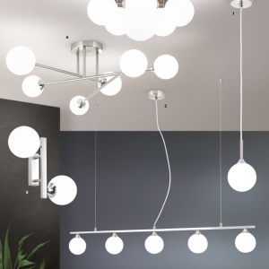 Aplica de perete design modern SNOWWHITE crom satin - Img 8