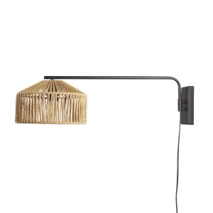 Aplica de perete design natural iuta Belle 148020 universul-luminii.ro