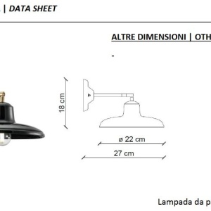 Aplica de perete design retro realizata manual din ceramica B-W 126070 universul-luminii.ro