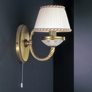 Aplica de perete din alama 1 brat design italian 4660 101560 universul-luminii.ro