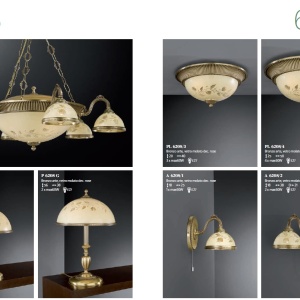 Aplica de perete din alama cu sticla decorata design italian I 6208 201480 universul-luminii.ro