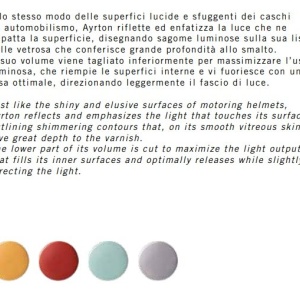 Aplica de perete din ceramica design italian realizata manual AYRTON 125720 universul-luminii.ro