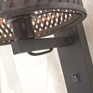 Aplica de perete eco din bambus cu polita Java shelf bl./18x15, bl 213150 universul-luminii.ro