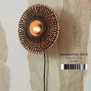 Aplica de perete eco din bambus Kalimantan XS 30cm 213320 universul-luminii.ro