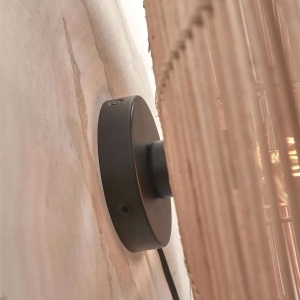 Aplica de perete eco din ratan Tanami disc S, nat 213730 universul-luminii.ro