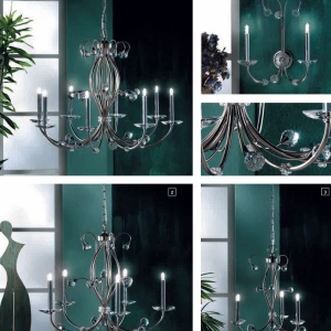Aplica de perete eleganta de lux cristal Swarovski Eremitage satin chrome 96110 universul-luminii.ro