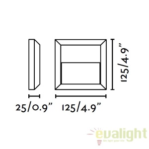 Aplica de perete exterior cu iluminat LED, GRANT-C 70655 51800 universul-luminii.ro