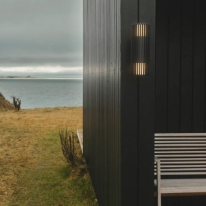 Aplica de perete exterior design nordic IP54 Aludra negru 54550 universul-luminii.ro