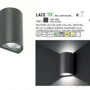 Aplica de perete exterior IP54, LED Lace 70811 55660 universul-luminii.ro