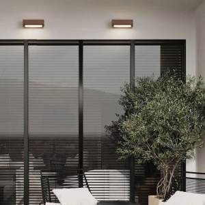 Aplica de perete exterior LED 3000K IP65 Rox corten - Img 2