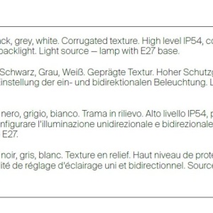 Aplica de perete exterior up/down, protectie IP54 Rando gri 120160 universul-luminii.ro