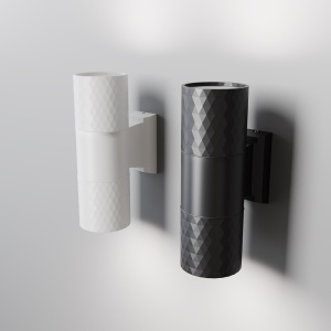 Aplica de perete iluminat ambiental exterior IP54 Bowery 2L negru 146360 universul-luminii.ro