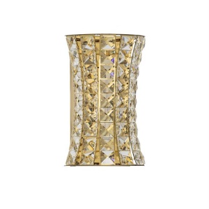 Aplica de perete LED auriu, cristale sticla CELYSIA 628720 universul-luminii.ro