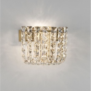 Aplica de perete LED auriu, cristale sticla CELYSIA 630280 universul-luminii.ro
