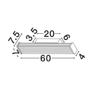 Aplica de perete LED baie IP44 MISTY aurie - Img 8