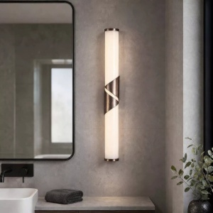 Aplica de perete LED baie IP44 Wrap bronz