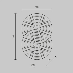 Aplica de perete LED ceramica bej Rock garden - Img 2