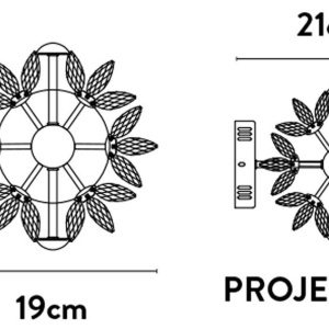 Aplica de perete LED cristal design lux elegant BELLE 228290 universul-luminii.ro