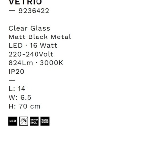 Aplica de perete LED decorativa VETRIO - Img 6