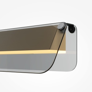 Aplica de perete LED design minimalist Flat, fumuriu 185090 universul-luminii.ro