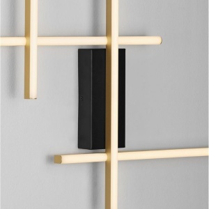 Aplica de perete LED design modern APECHO negru, auriu - Img 4