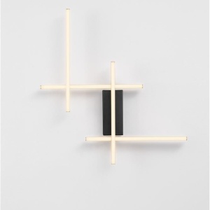 Aplica de perete LED design modern APECHO negru, auriu - Img 7