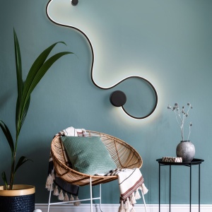 Aplica de perete LED design modern decorativ Grafos negru SV-227018 75370 universul-luminii.ro
