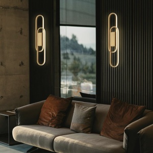 Aplica de perete LED design ultra-modern Odele auriu - Img 2