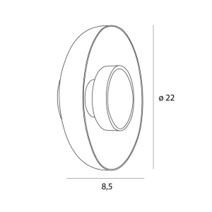 Aplica de perete LED moderna Signature 22cm - Img 3