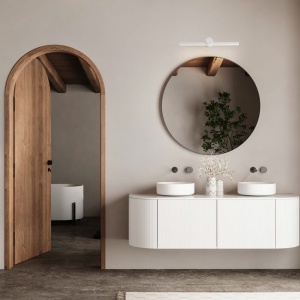 Aplica de perete LED pentru oglinda baie IP54 BREGGO alb, 81cm 148980 universul-luminii.ro