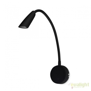 Aplica de perete LED stil modern BOKEN neagra 41032