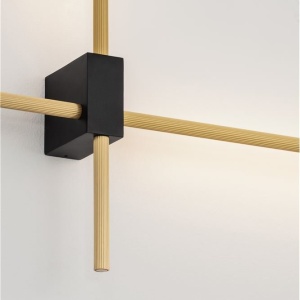 Aplica de perete liniara LED CCT PEAK auriu - Img 5