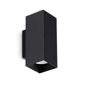 Aplica de perete LOOK AP2 SQUARE D60 H150 NERO