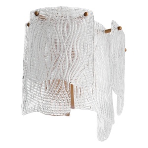 Aplica de perete LUX design deosebit Asinara, sticla texturata - Img 1