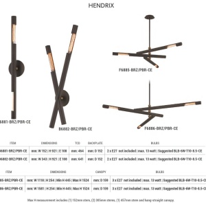 Aplica de perete LUX design elegant, minimalist HENDRIX - Img 5