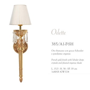Aplica de perete LUX realizata manual cu cristale Scholer Odette 163300 universul-luminii.ro